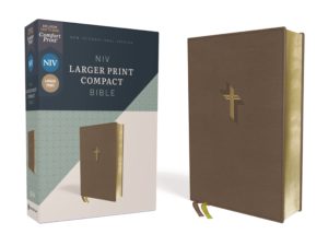 NIV Larger Print Compact Bible Brown